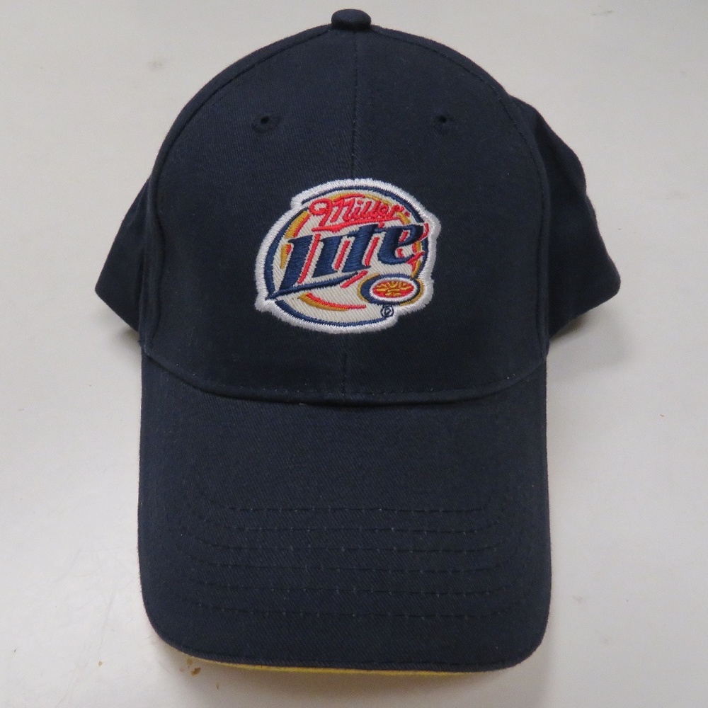 Miller Lite Hat Adjustable Cap Blue‎ Beer Official